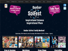 Tablet Screenshot of dunbarscifest.org.uk